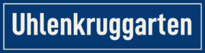 Straßenschild Uhlenkruggarten