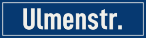 Straßenschild Ulmenstraße