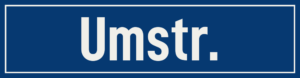 Straßenschild Umstraße