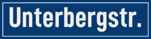 Straßenschild Unterbergstraße
