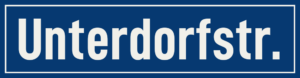 Straßenschild Unterdorfstraße