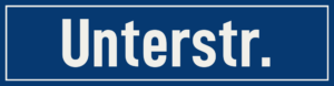 Straßenschild Unterstraße