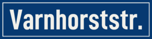 Straßenschild Varnhorststraße