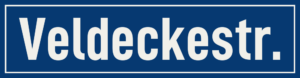 Straßenschild Veldeckestraße