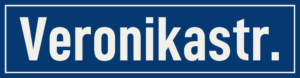 Straßenschild Veronikastraße