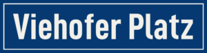 Straßenschild Viehofer Platz