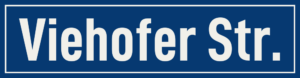 Straßenschild Viehofer Straße