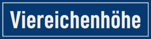 Straßenschild Viereichenhöhe