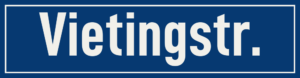 Straßenschild Vietingstraße