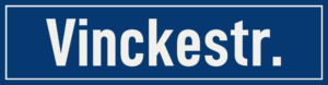 Straßenschild Vinckestraße
