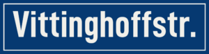 Straßenschild Vittinghoffstraße