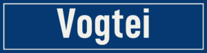 Straßenschild Vogtei