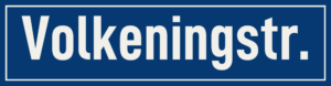 Straßenschild Volkeningstraße