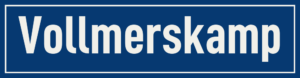 Straßenschild Vollmerskamp