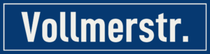 Straßenschild Vollmerstraße