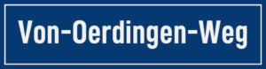 Straßenschild Von-Oerdingen-Weg