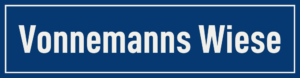 Straßenschild Vonnemanns Wiese