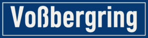 Straßenschild Voßbergring