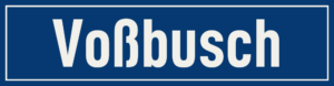 Straßenschild Voßbusch
