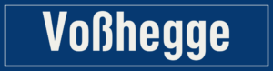 Straßenschild Voßhegge