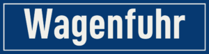 Straßenschild Wagenfuhr