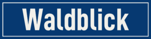 Straßenschild Waldblick