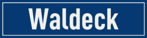 Straßenschild Waldeck