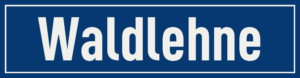 Straßenschild Waldlehne