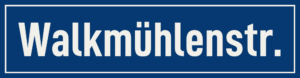 Straßenschild Walkmühlenstraße