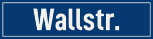 Straßenschild Wallstraße