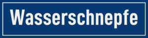 Straßenschild Wasserschnepfe