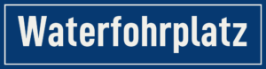 Straßenschild Waterfohrplatz
