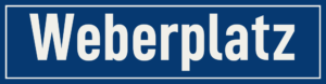Straßenschild Weberplatz