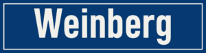 Straßenschild Weinberg
