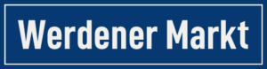 Straßenschild Werdener Markt