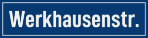 Straßenschild Werkhausenstraße