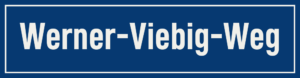 Straßenschild Werner-Viebig-Weg