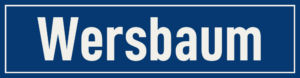 Straßenschild Wersbaum