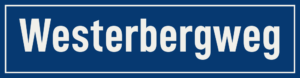 Straßenschild Westerbergweg