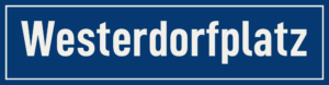Straßenschild Westerdorfplatz