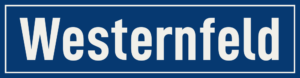 Straßenschild Westernfeld