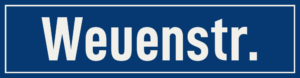 Straßenschild Weuenstraße