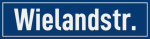 Straßenschild Wielandstraße