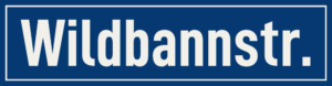 Straßenschild Wildbannstraße