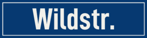 Straßenschild Wildstraße