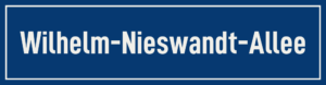 Straßenschild Wilhelm-Nieswandt-Allee