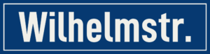 Straßenschild Wilhelmstraße