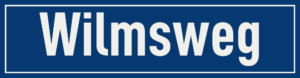 Straßenschild Wilmsweg