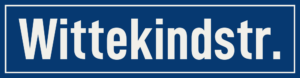 Straßenschild Wittekindstraße