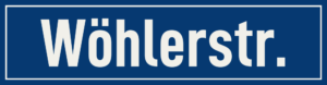 Straßenschild Wöhlerstraße